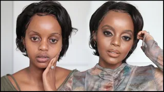 Drugstore/Affordable Nude Makeup Tutorial | Makeup For Black Women | Beginner Friendly Makeup 2021
