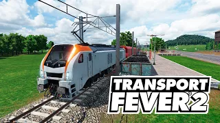 Transport Fever 2 - Мощный современный локомотив на кольцевом маршруте! #22