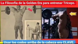 La Filosofía De la (Golden Era) + Vieja Escuela Para entrenar Tríceps Ya no se usa más.