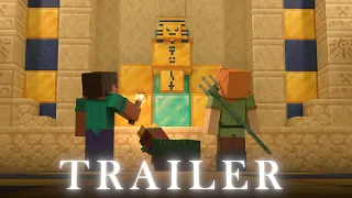 Sniffer and the Quest for the Husk King's Treasure Trailer - Minecraft Alex and Steve Animation