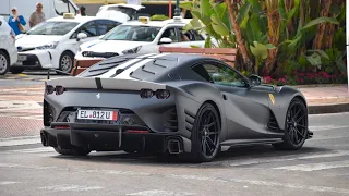 Supercars in Puerto Banus July 2023 [ 8 ] (812 Competizione, x2 Aventador S, 812 GTS, x2 Brabus G800