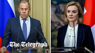 Russia's top diplomat Sergey Lavrov mocks 'deaf' Liz Truss at testy joint appearance in Moscow