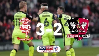 Lincoln City 3 Exeter City 2 (30/3/18) EFL Sky Bet League 2