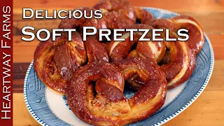 How to Make Auntie Anne's Soft Pretzels | Super Bowl Snacks | Recipes | Prepping | Heartway Farms