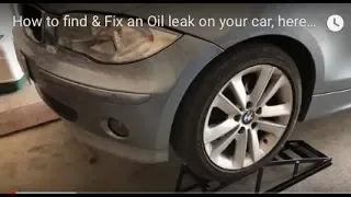 How to find & Fix an Oil leak on your car engine or transmission here on 1 series BMW