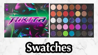 NIKITA x MORPHE BRUSHES EYESHADOW PALETTE Swatches & Review | Nikita Dragun x Morphe