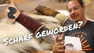 Messerbau - Der Griff & der Trick mit der Beize - Jagdmesser Teil 3