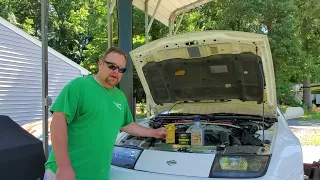 Nissan 300ZX TT Oil Change - DIY w/ King Cuz on his 1991 Twin Turbo Z Car