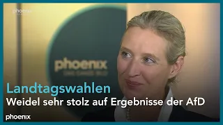 Weidel zu den guten Wahlergebnissen der AfD in den Landtagswahlen am 08.10.23