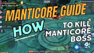 How To Kill Manticore Boss | Dungeon Lair | Dragon Nest 2: Evolution