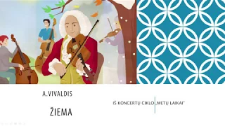 A.Vivaldis "Žiema". Judesys ir baltas lapas