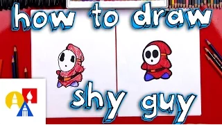 How To Draw Shy Guy From Mario!