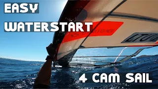 How to do a Waterstart? - Slalom Sail edition - Windsurfing Tips Ep. 3