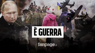 La Russia invade l’Ucraina, missili su Kiev: Putin ha dato l’ordine d’attacco. È guerra