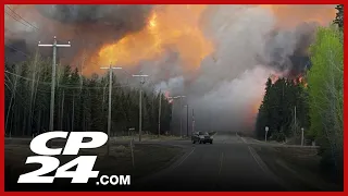 Wildfires forces thousands from their homes in Alberta