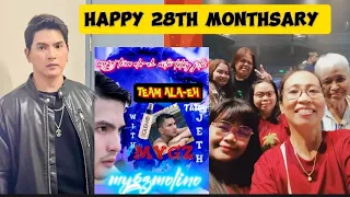 yeheyyy,,28th Monthsary na Kami!👋🥂salamat SA magandang samahan Co admins and Members 🥂✨🎉#mygzmolino