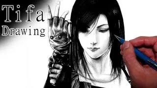 Tifa Drawing - Final Fantasy Fan Art Time Lapse