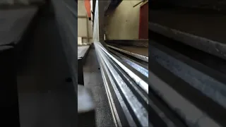 Steel door frame bend forming on JINQIU CNC hydraulic press brake machine