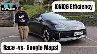Hyundai IONIQ 6 | Astonishing efficiency in a race -vs- Google Maps!