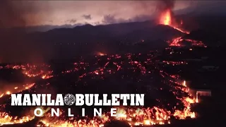 Aerial views of first three days of the eruption of the Cumbre Vieja volcano on La Palma island