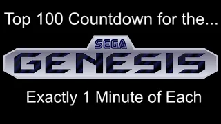 Top 100 for the Sega Genesis - 1 Minute per Game