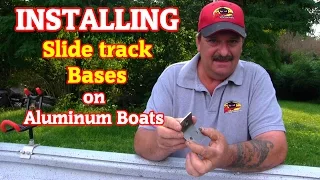 How to install Accessory points on an aluminum slide track gunwale