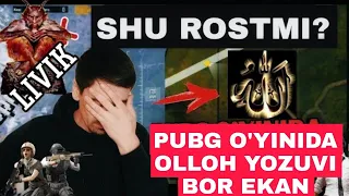 PUBG O'YINIDA OLLOH YOZUVI BORLIGINI BILARMIDIZ | pubg halol yoke xarom?