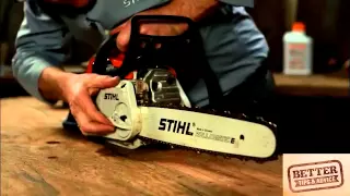 Chainsaws For Hire - How to operate the quick chain tensioner on our Stihl MS251C-BEQ