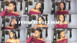 8 DIFFERENT WAYS TO STYLE BOB BOX BRAIDS