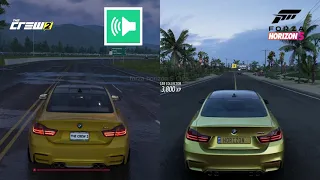 The Crew 2 vs Forza Horizon 5 / BMW M4 / Engine Sound Comparison