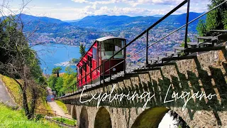 Exploring Lugano, panoramic tour #relaxingvideo #travelswitzerland