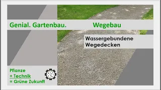 Wegebau | Wassergebundene Wegedecken | Tutorial #7