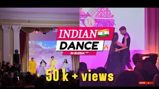 RUSSIANS REACTION TO 😍🔥 INDIAN🇮🇳STUDENTS DANCE || CHAMAK CHALLO🫶 || ASMU CULTURAL FEST #russia