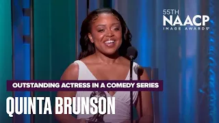 Quinta Brunson Shines As Winner Of Outstanding Actor In A Comedy Series! | NAACP Image Awards '24