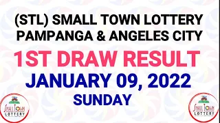 1st Draw STL Pampanga, STL Angeles January 9 2022 (Sunday) Result | SunCove Dra2, Lake Tahoe Draw