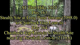 AT Thru Hike Days 163 & 164