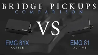 EMG 81X vs EMG 81 - Active Bridge Pickup Guitar Comparison / Demo