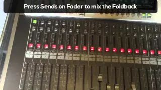 Starting a Foldback Mix on the M 400