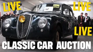 LIVE! An incredible selection of classic cars go under the hammer at Anglia Car Auctions April sale