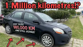 Nearly 1 million kilometres on this 2007 Toyota Yaris! Wow!