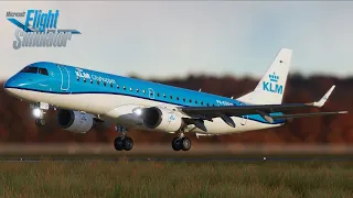 MSFS 2020 - Can we butter the Embraer 190? | Billund Landing