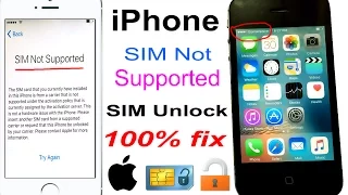 how to unlock any network SIM Not Supported iPhone 100% FIX 2021 [4K] ✅ Done!!