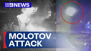 Molotov cocktails thrown at Gold Coast home after allegedly threatening family | 9 News Australia