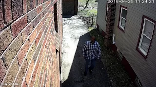 Trespasser caught by cameras