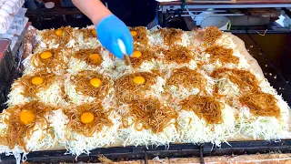 その場でファンが出来る広島風お好み焼き屋2022 職人芸Japanese street food “okonomiyaki" / How to make HIROSHIMA STYLE 【屋台 】