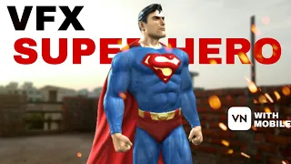 how to shoot cinematic SUPER HERO vfx with mobile edit and colour grading cinematic shoot on mobile