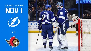 RECAP: Senators @ Lightning 11/1/22 | Rollercoaster