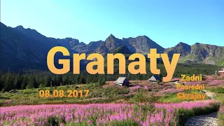 Granaty - Zadni (2240 m) - Pośredni (2234 m) - Skrajny (2225 m) - Kozia Dolinka (08.08.2017) HD
