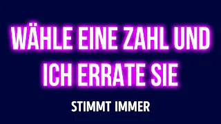 Ich errate die Zahl, an die du denkst, ganz einfach