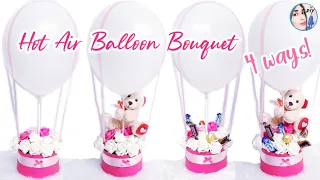 ❤Hot Air Balloon Bouquet DIY, Baby Shower / Valentines / Wedding Centerpiece & Gift Ideas